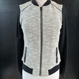 Banana Republic Tweed Bomber Jacket, Size S